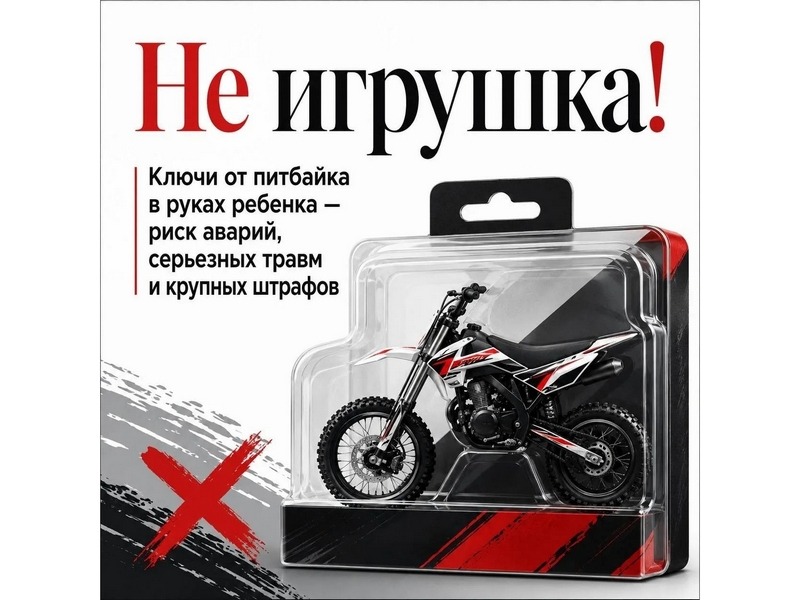 Питбайк — не безобидная детская забава.